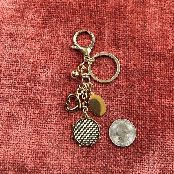 New HEARTS and HEARTS Bag Charm Gold Tone 💕 - Picture 6 of 7
